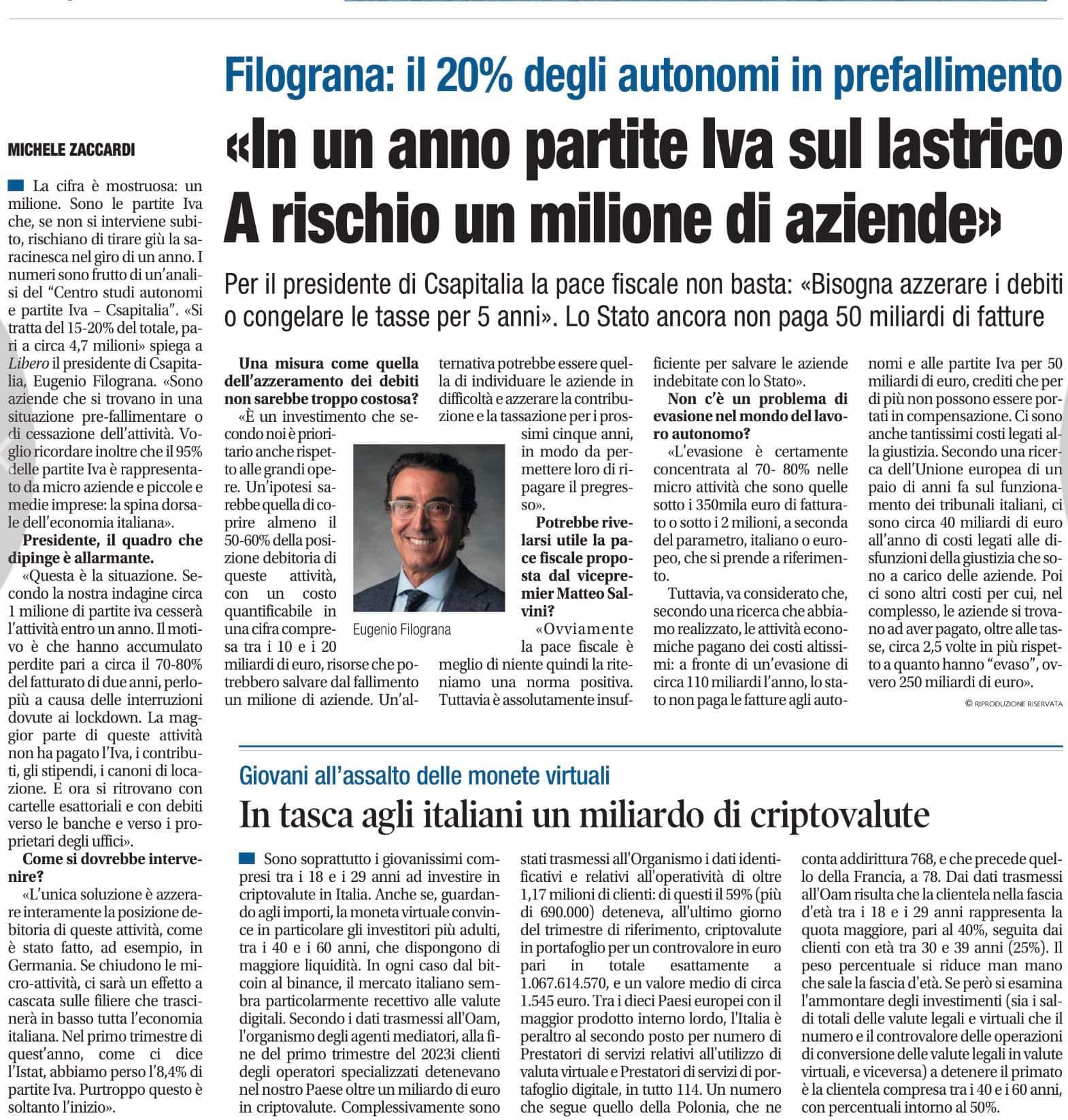 eugenio filograna csapitalia partite iva